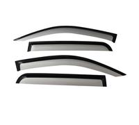QASULER Side Window Deflectors Of Accessories Window Guard, for Toyota, for Hilux Revo Rocco 2015 2016 2017 2018 2019 2020 SR5 Car Side Window Visor(BLACK SILVER)