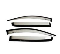 QASULER Side Window Deflectors Pickup Black Color Car Wind Deflector Guard, for Mitsubishi, for L200 2016-2019 Car Side Window Visor(Sliver)