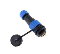 QASULER Sp16 Waterproof Ip68 Power Cable Connectors Set Male Plug & Female Socket 2pin/3/4/5/6/7/8/9 Pin for Wiring outdoor electrical connector(Back Nut 7p)