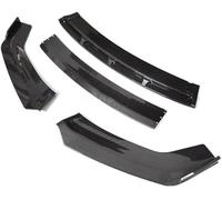 QASULER Splitter, for Peugeot, 508 2019 Front Bumper Spoiler Protector Plate Lip Type Body Kit Carbon Surface Chin Shovel Splitter(Gloss Black-red) Car Spoiler(BLACK Overall Carbon)