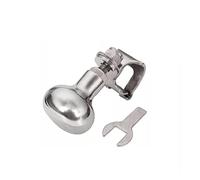 QASULER Stainless Steel 316 Steering Wheel Power Handle Ball Grip Knob Turning Helper Hand Control Marine Boat Yacht Boat Rudder
