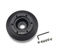 QASULER Steering Wheel Short Hub Adapter Boss Kit Aluminum Black, for, for BMW, E46 M3 And All E90 Steering Wheel Coupler