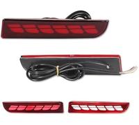 QASULER Tail Lights LED Bumper Reflector, for Lancer, for Evo, for Evolution, for ASX, for Outlander, for Sport, for RVR Rear Brake Lamp Lamp(Smoked Lens B) Rear Bumper Tail Light(Red Lens D)