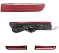 QASULER Tail Lights LED Bumper Reflector, for Lancer, for Evo, for Evolution, for ASX, for Outlander, for Sport, for RVR Rear Brake Lamp Lamp(Smoked Lens B) Rear Bumper Tail Light(Red Lens A)