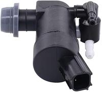 QASULER Windscreen Washer Fluid Pump Front and Rear Twin Outlet, for F-ord C-Max, for Focus, Mk2 2004 Up, for Mondeo, S-Max Windscreen Washer Pump Motor