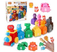 QASUN Gifts for 1 2 3 4 Year Old Boy Girl,Montessori Toys for 1 2 3 Year Old Gift,Toys for 1 2 3 4 Year Old Boys Girls,Birthday Gift for 1 2 3 Year Old Boys Girls,Kids Presents Train Set Toy