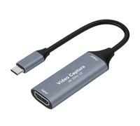 QASVOU Type-C3.0 Type C to HDMI-compatible 1080/60Hz Video Capture Card for Game Grabber Camera Recording Live Streaming