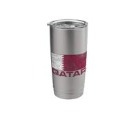 Qatar Flag Doha Qatari Pride Stainless Steel Insulated Tumbler
