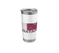 Qatar Flag Doha Qatari Pride Stainless Steel Insulated Tumbler