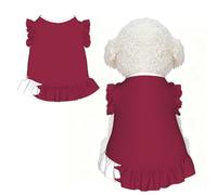 Qatar flag XL Pet Apparel for Small Dogs-Cute Summer Outfit for Puppy, Soft Breathable Pet Clothes for Cat