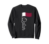 Qatar Signature Flag Pole - Elegant Patriotic Qatari Sweatshirt