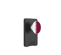 Qatari Flag of Qatar PopSockets PopWallet for MagSafe