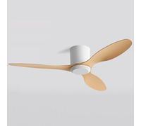 QATGQBCF Ceiling Fans With Remote, Silent Reversible 3 Blades Ceiling Fan