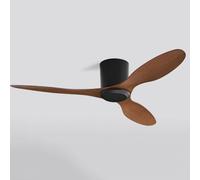 QATGQBCF Ceiling Fans With Remote, Silent Reversible 3 Blades Ceiling Fan