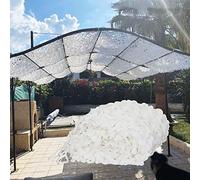 QATGQBCF White Camouflage Netting, Lightweigh Shade Net With Mech,210D Army Tactical Military Style Camouflage Net, For Sunshade Camping Military Hunting Shooting Blind(4.0x7.0m)