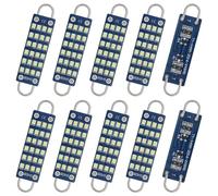 QAUBEN Rigid Loop 561 Festoon Bulb 44mm(1.73") Ice Blue 24SMD 2016 Chips Non-Polarity 562 567 564 RL4410 211-2 212-2 214-2 LED Bulbs for Door Courtesy Step Map Dome Light 12V 1.1W (10pcs)
