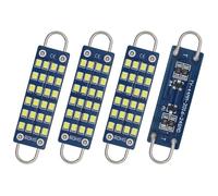 QAUBEN Rigid Loop 561 Festoon Bulb 44mm(1.73") White 24SMD 2016 Chips Non-Polarity 562 567 564 RL4410 211-2 212-2 214-2 LED Bulbs for Door Courtesy Step Map Dome Light 12V 1.1W (4pcs)