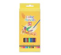Qaum 24 Metallic Colouring Pencils,24 Color DIY Pencils,Creative Graffiti Pens,Colouring Pencils for Adults,Assorted Colors Wooden Pencil Set Suitable for Painting and Graffiti of Handmade Products