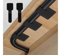Qaum 50 PCS Under Desk Cable Management, Adjustable Hook and Loop Cables, Self-Adhesive Cable Tidy Clips, Wire Organizer for Ethernet TV Data Cables PC Desktop, Under Table Cable Hider, Black