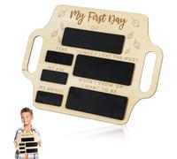 Qaum First Day of School Board, Reusable Small Portable Board, 1st-Day Back to Schools Photo Prop for Childes with Sign for Nursery Primary and Kindergarten, Fun Gifts for Kids(29 * 22 * 0.6cm)