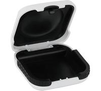 Qaum Hearing Aid Cases, Mini Portable Earing Aids Storage Box, Waterproof Portable Earing Aid Boxes Built in High Elastic Silicone Cushion Ball Protects Hearing Aid from Broken for Most Hear Aids
