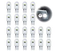 Qaum T10 501 LED Bulbs 20Packs W5W LED Side Light Bulb 6000K 12v Car Super Bright White 194 168 2825 Number Plate Wedge Lights Replacement 0.5w for Interior Dome Map Door Courtesy License