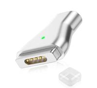 Qaum USB C to Magnetic Adapter for MagSafe 2 Macbook Air Pro 2013-2015 Type-C to Magnetics Adaptor T-Head Straight Converter Supports PD 100w Fast Charging with Charging Indicator Light