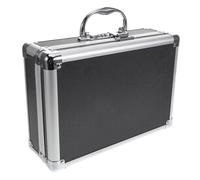QAUUCP Aluminium Briefcase Tools Handle Carrying Suitcase Small Toolbox Aluminum Briefcase Boxes Black Chest
