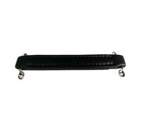QAUUCP Leather Handle Soft Leather Suitcase Handles Furniture Cabinet Chest Drawer Knobs Hardware Accessories Leather Drawer Pulls(Black)