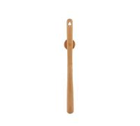 QAUUCP Long Handled Shoe Horn 50cm Magnetic Shoe Puller With Long Handle, Made Of Elm Wood, Extra-long For Putting On Shoes Without Bending Over(Khaki)
