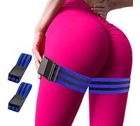 Qavctw Set of 2 Blood Flow Restriction Bands for Women Glutes Occlusion Bands BFR Training Bands Wide Adjustable Straps for Thigh Lift Butt Squat Fitness