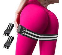 Qavctw Set of 2 Blood Flow Restriction Bands for Women Glutes Occlusion Bands BFR Training Bands Wide Adjustable Straps for Thigh Lift Butt Squat Fitness