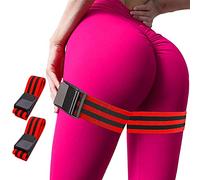 Qavctw Set of 2 Blood Flow Restriction Bands for Women Glutes Occlusion Bands BFR Training Bands Wide Adjustable Straps for Thigh Lift Butt Squat Fitness