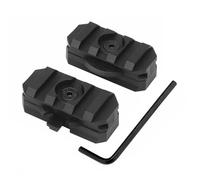 Qavctw Tactical ARC Rail Adapter Mount 360 Degrees Rotation for 19mm Tactical Fast Helmet (Black)