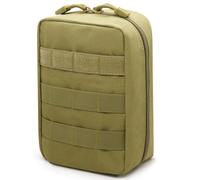 Qavctw Tactical EDC Pouch Utility Organizer Molle Pouches EMT Ifak Medical First Aid Kit Utility Pouch with Two Zippers for Outdoor Tactical Survival Bag