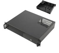 QAVODB 2U Server Chassis Server Case Rackmount Case Supports Mini ITX and Micro ATX (9.6 x 9.6) Mainboards Supports 3 x 3.5 HDD or 2 x 3.5 HDD + 1 x 2.5 SSD Hard Disks