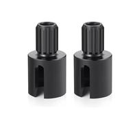 QAWRYV For 8s For X-Maxx 77086-4 Snap On 1/5 RC Car Truck Upgrade Accessories 2Pcs Metal Diff Drive Cup Black RC Differential Cup(Size1)