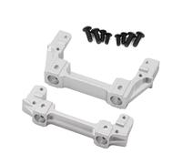 QAWRYV For Axial 90047 For Wrangler For SCX10 II 90046 1/10 Metal Front Bumper Mounts Servo Stand RC Crawler Upgrade Parts RC Upgrades(Silver)