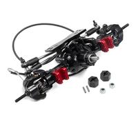 QAWRYV For D90 1/10 High Strength Aluminum Complete Axle Front And Rearr With Differential Lock RC Crawler Car Upgrade Parts RC Upgrades(Front)