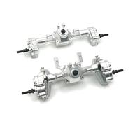 QAWRYV For FMS For FCX24 1/24 Metal Portal Axle Complete Front And Rear RC Car Upgrade Parts Accessories RC Upgrades(Silver,Set)