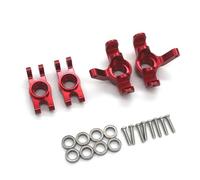 QAWRYV For HBX 2105a T10 16889 16889A 16890 SG1601 SG1602 1/16 Metal RC Upgrade Parts The Rear Axle For Seat Of Steering Cup RC Upgrades(Red)