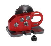 QAWRYV For SCX10 For Capra For LCG 1/10 Aluminum 2Low Transmission 30% Overdrive Gearbox With Delrin Skid Spur Gear RC Crawler For Chassis DIY RC Upgrades(Red)