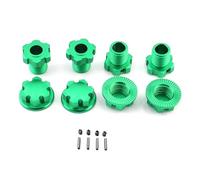 QAWRYV For Traxxas For E-Revo 2.0 For Maxx For Sledge 1/8 1/10 Metal 17mm Splined Wheel Hex Hub Adapter 8654 RC Car Upgrade Parts RC Upgrades(Green)