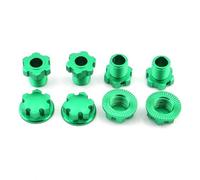 QAWRYV For Traxxas For Maxx 1/10 For E-Revo 2.0 1/8 17mm Splined Wheel Hex Hub Adapter 8654 For Sledge Replacement Accessories RC Upgrades(Green)
