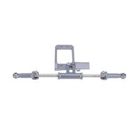 QAWRYV For Vanquish For Phoenix For VS4-10 F10 1/10 RC Crawler Portal Axle DIY Parts Full Hydraulic Steering Cylinder Kit With BTA Servo Mount RC Car Parts(Metallic)