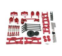 QAWRYV For Wltoys 144001 124016 124017 124019 124018 4MD RC Remote Controlled Car General Purpose Metal Upgrade Accessories Fragile Set RC Upgrades(Red)