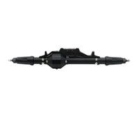 QAWRYV RC Axle Models For Axial For Wraith 90018 RR10 For Capra 1.9 For UTB 1/10 Front Rear Axle CNC Aluminum Complete With Tie Rod Servo Mount RC Crawler(Black,Rear)