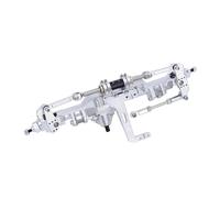 QAWRYV RC Axle Models For Vanquish H10 1/10 CNC Aluminum Front Rear Straight Axle Set Complete Axles RC Crawler Car Optic Upgrade Parts Model(Silver,Front)