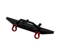 QAWRYV RC Bumper Accessories Compatible With MN For MN128 1/10 RC Crawler Car Upgrade Modification Parts Accessories Metal Front And Rear Bumper With Tow Hook(Black,Rear)