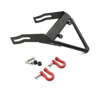 QAWRYV RC Bumper Accessories For Axial For Scx10 1/10 Metal Front Bumper With Winch Mount Shackles RC Crawler Car Upgrade Parts Accessories(Type A)